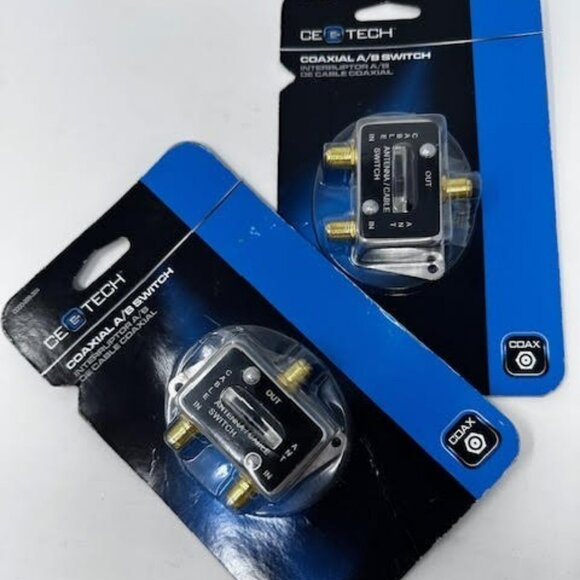 Coaxial A/B Slide Switch For TV ,CABLE NIB - Picture 2 of 3